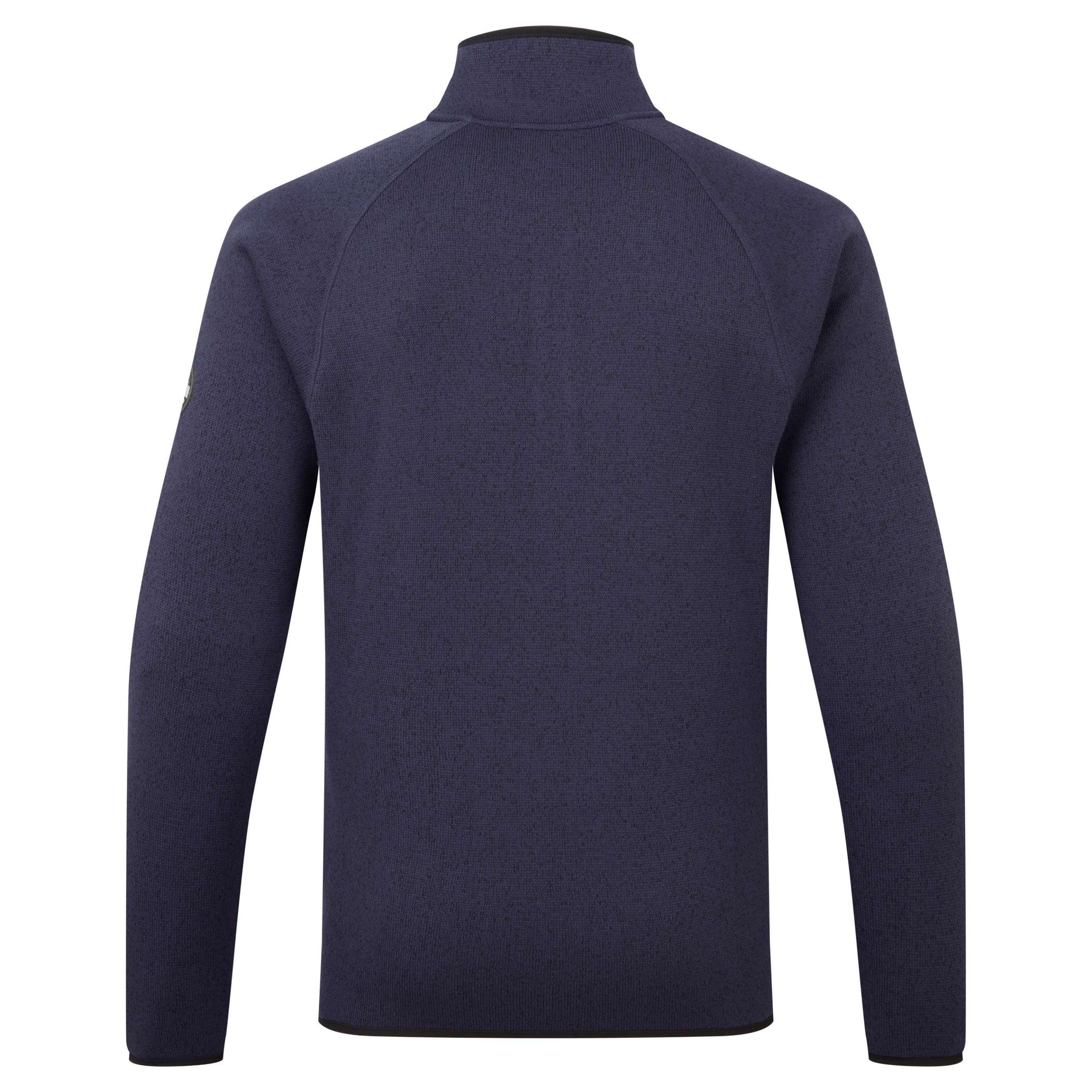 1 & 4 Zip Neck Knit Fleece - Navy