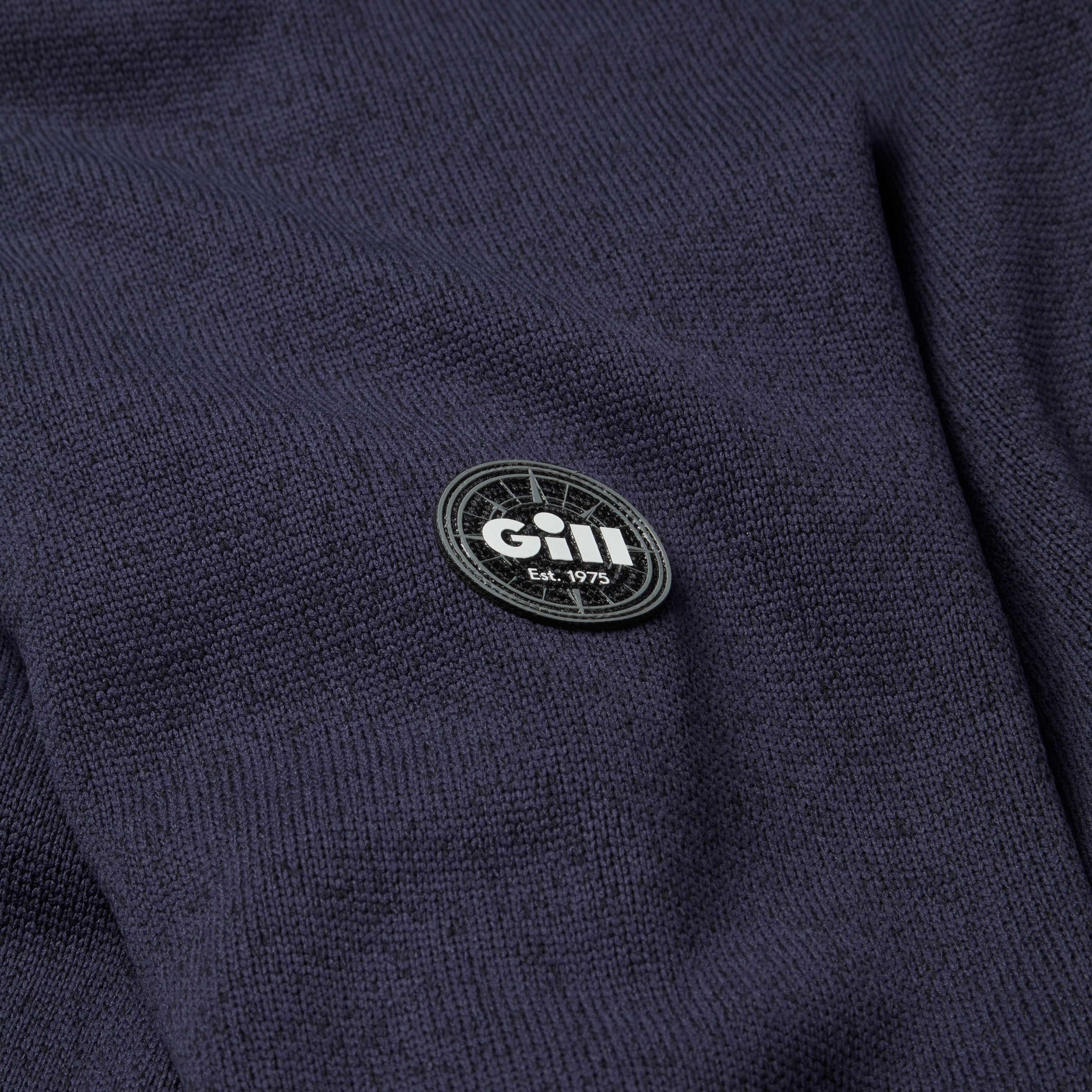 1/4 Zip Neck Knit Fleece - Navy