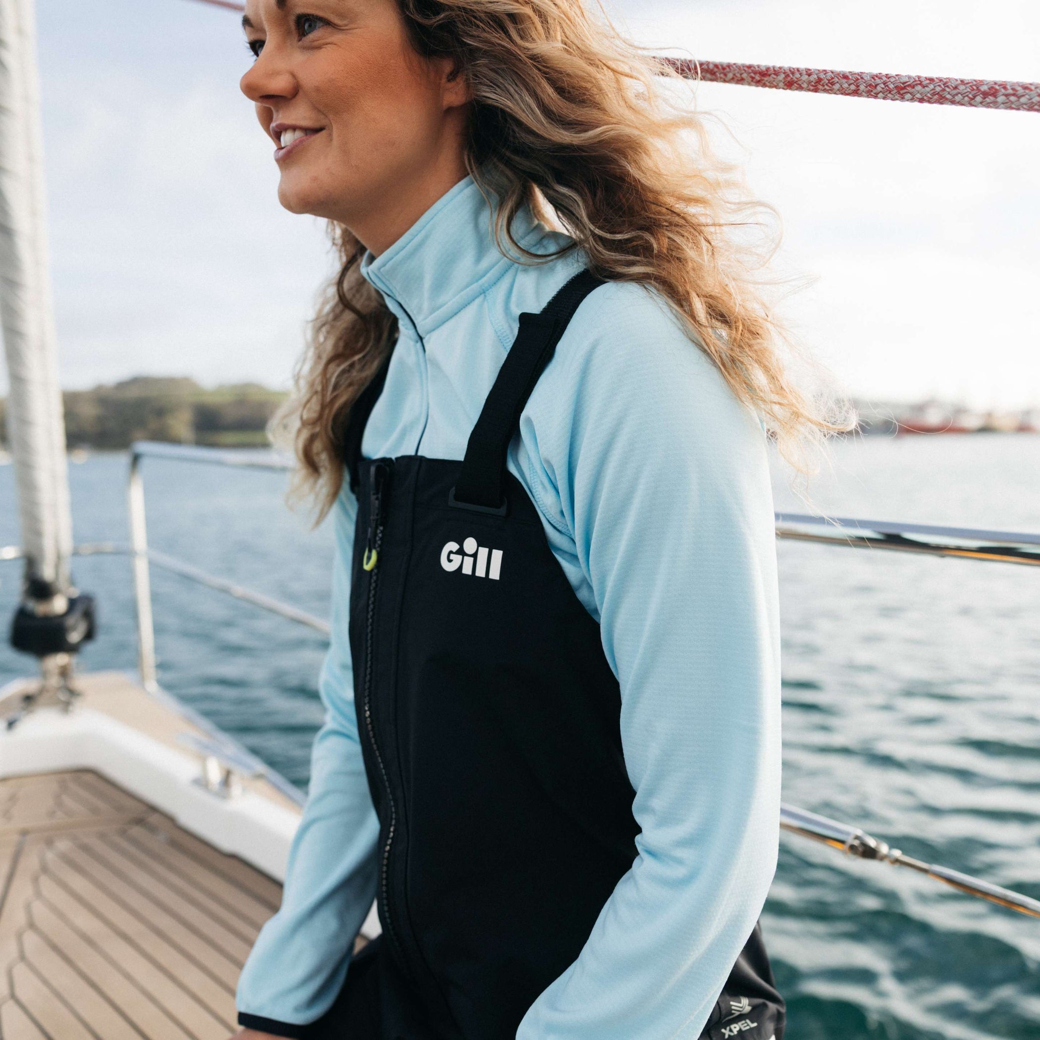 Womens Drift Zip Fleece - Sky Blue