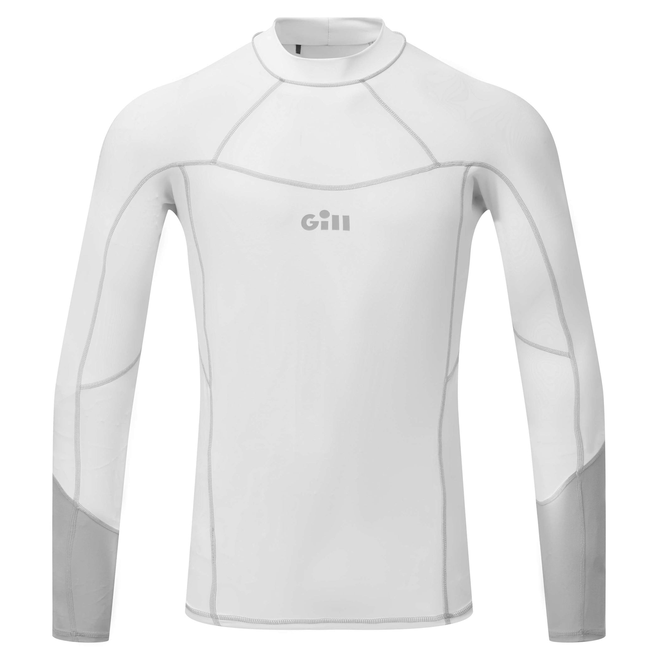 Men's Long Sleeve Rash Vest - White
