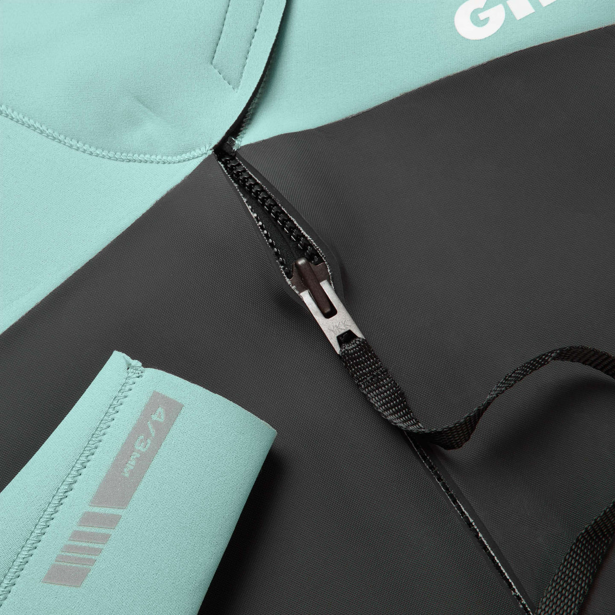 Women’s Pursuit 4/3mm Back Zip Neoprene Wetsuit - Eggshell & Black