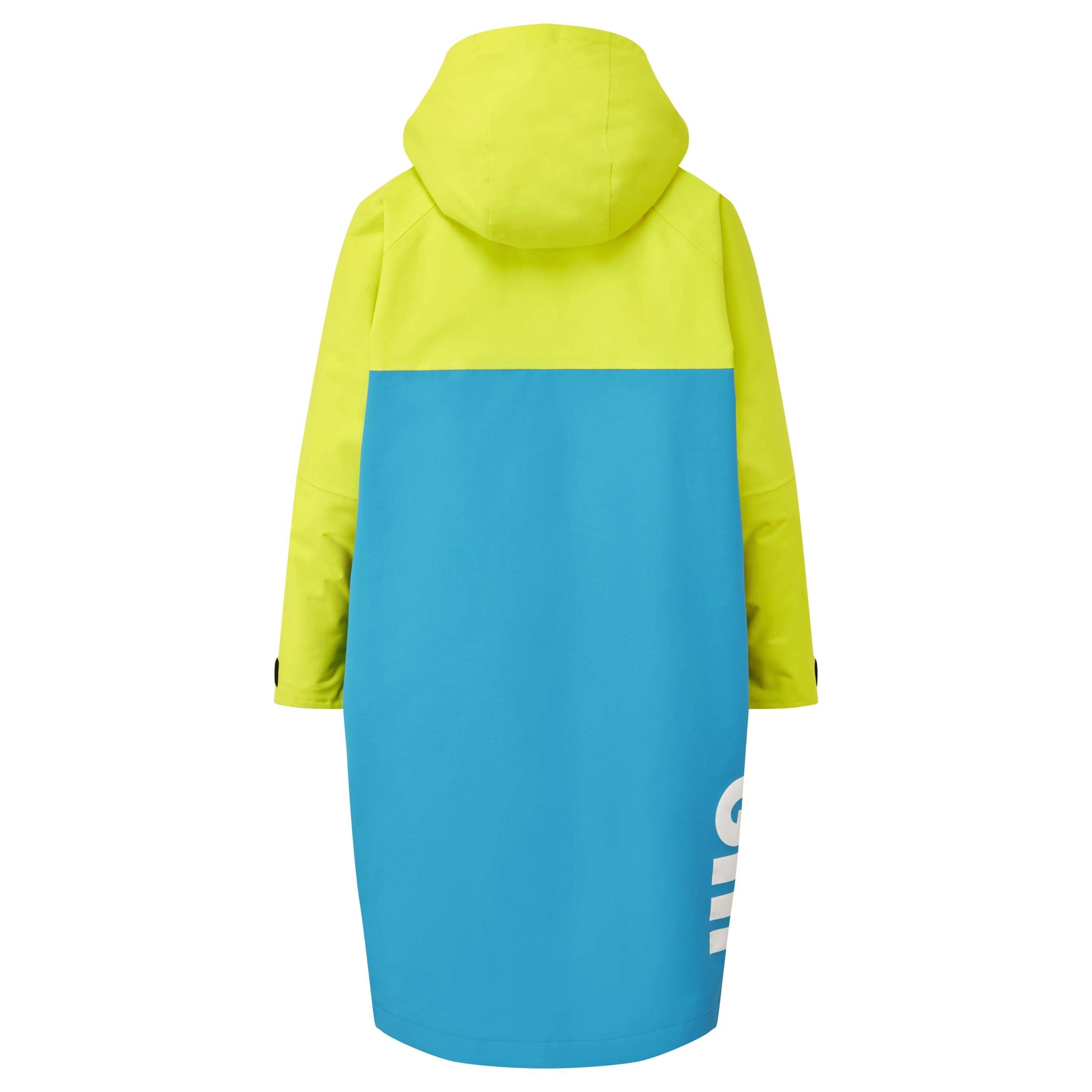 Junior Aqua Parka Sustainable Waterproof Changing Robe - Sulphur & Bluejay
