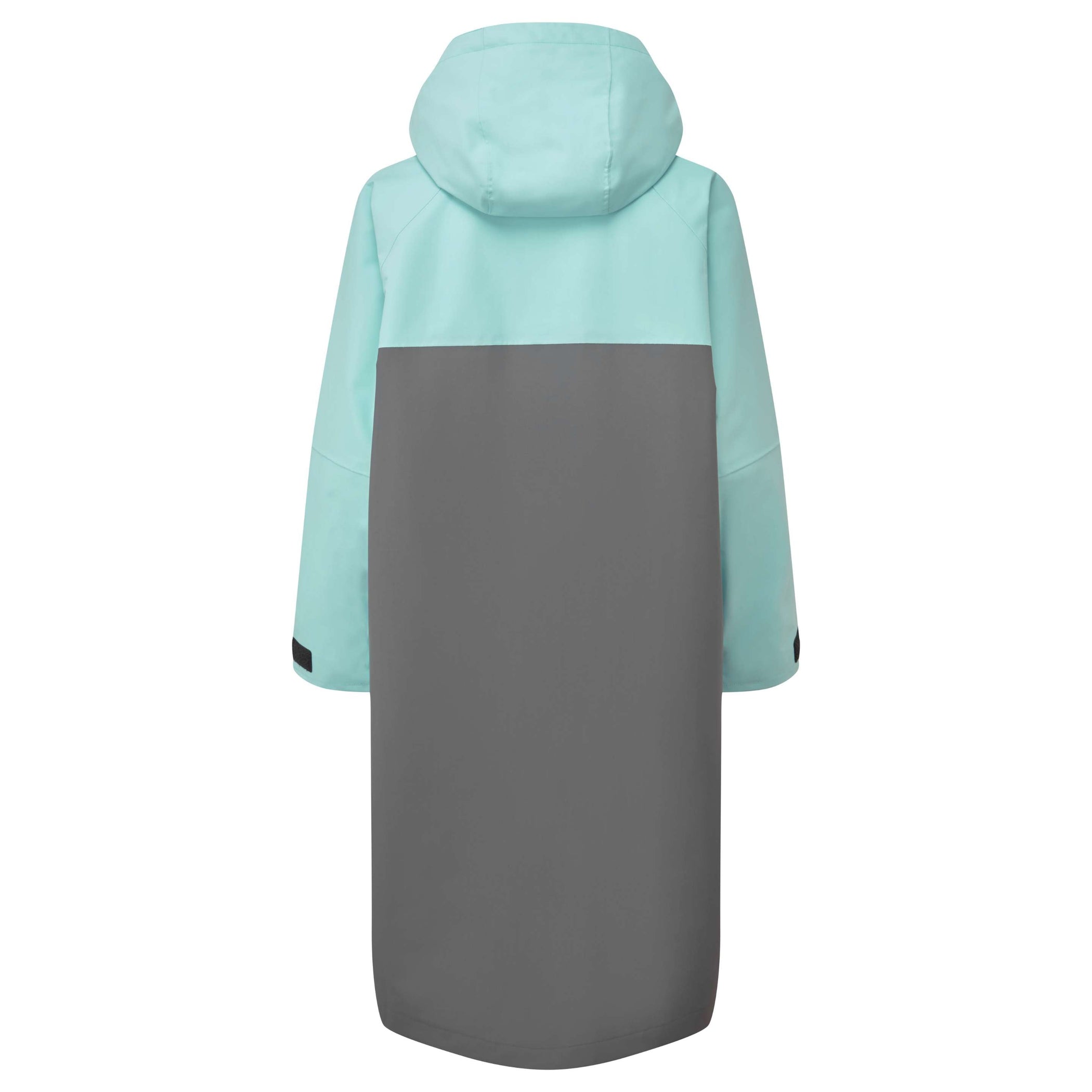 Women's Aqua Parka Sustainable Waterproof Changing Robe - Eggshell & Ash