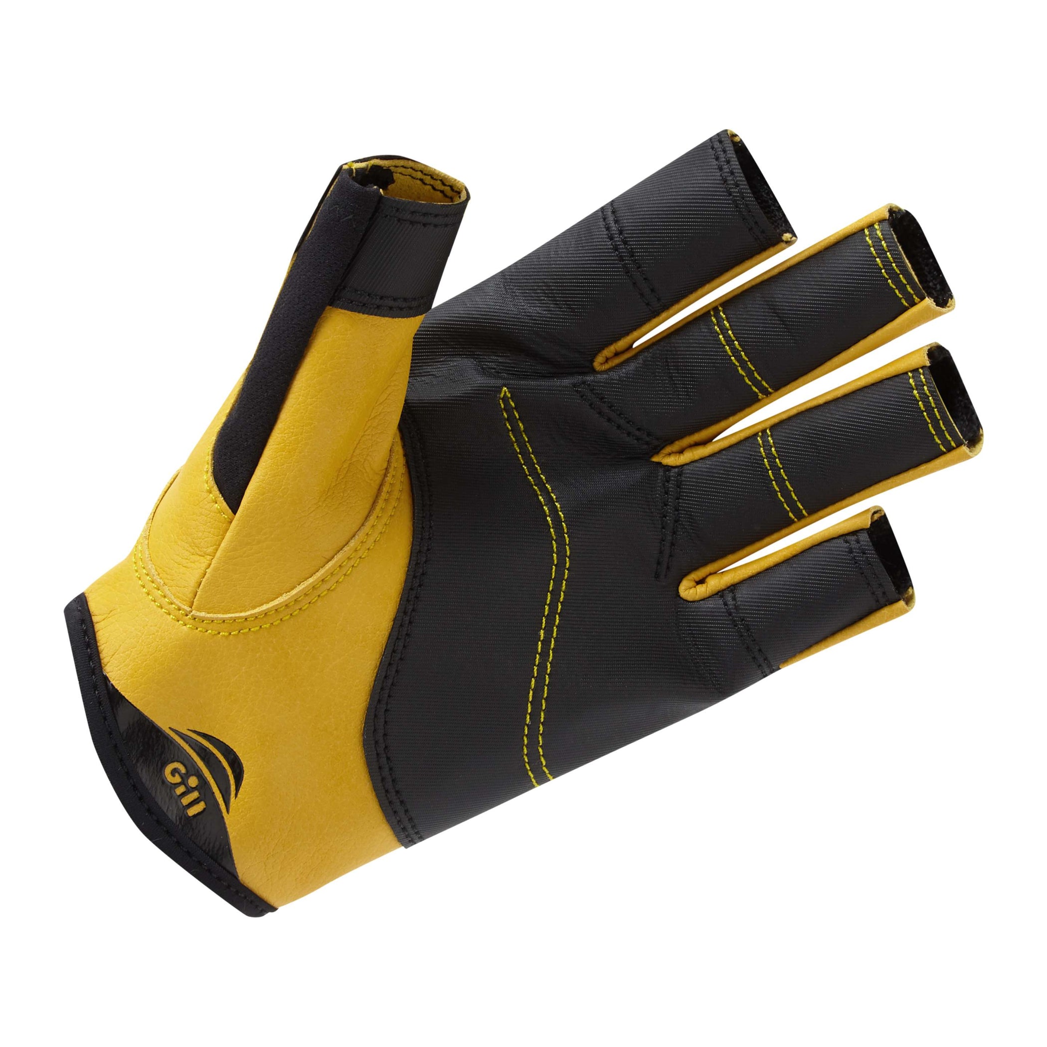 Pro Short Finger Sailing Gloves - Black