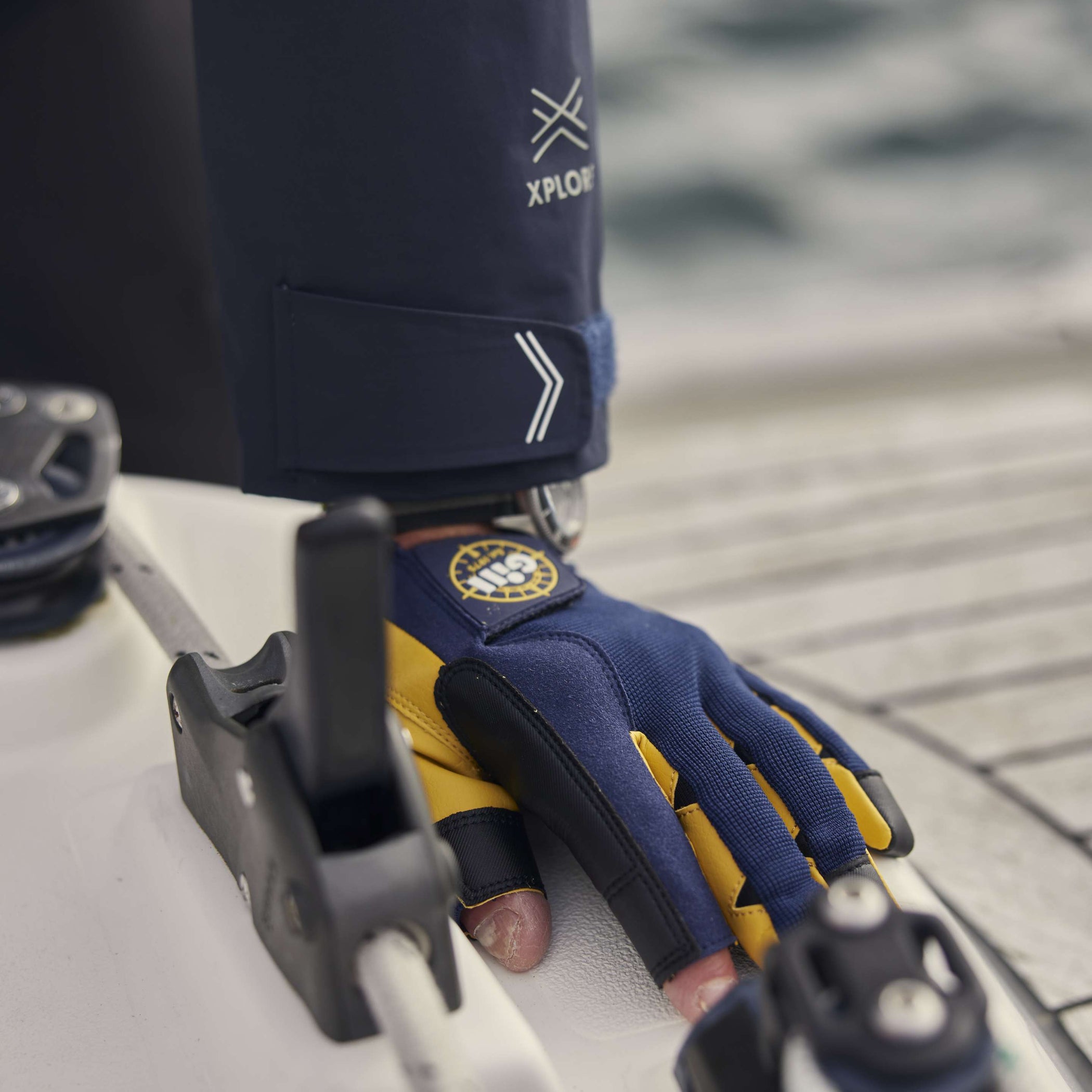 Pro Long Finger Sailing Gloves - Navy (50th Anniversary Edition)