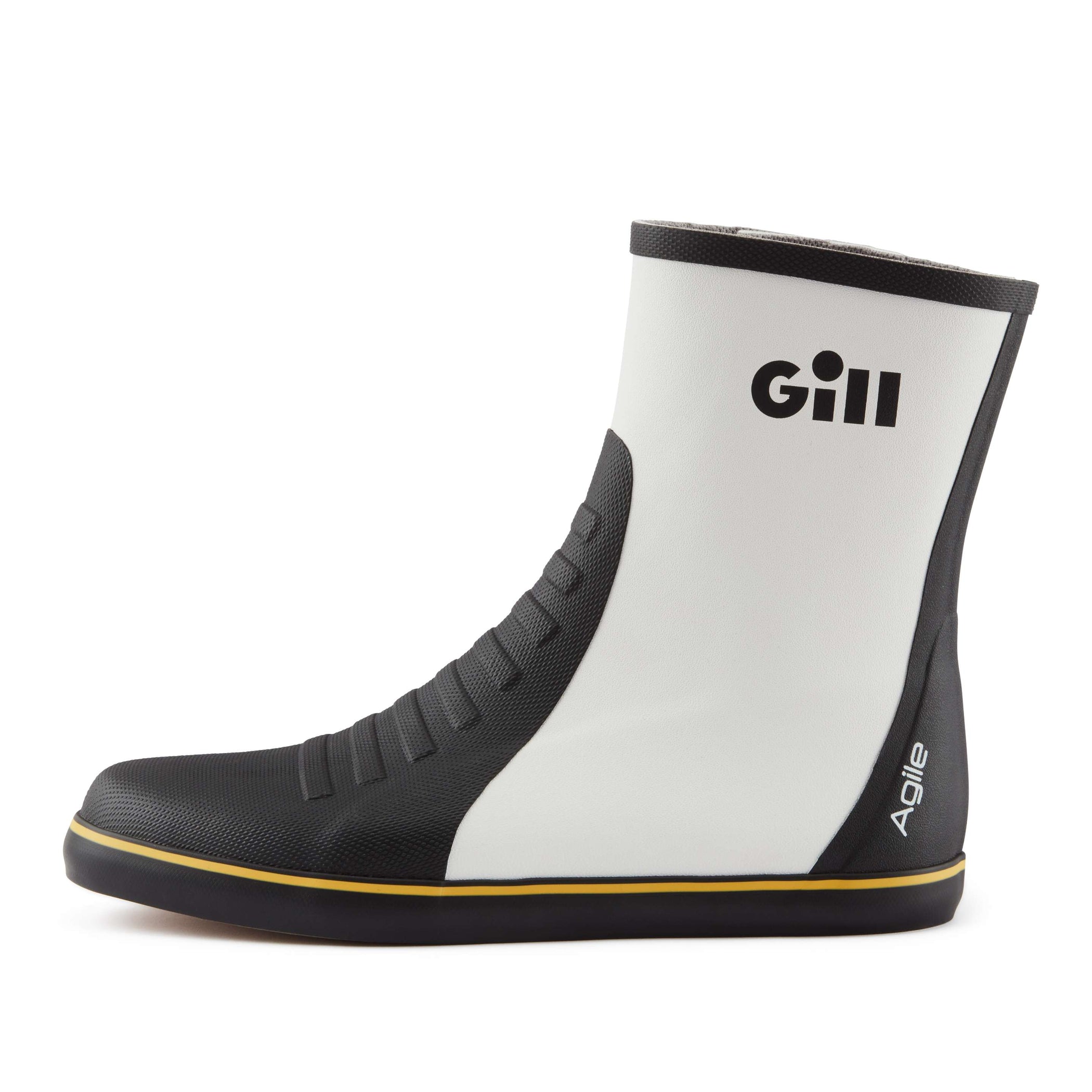 Agile Waterproof Sailing Boots - Black & White