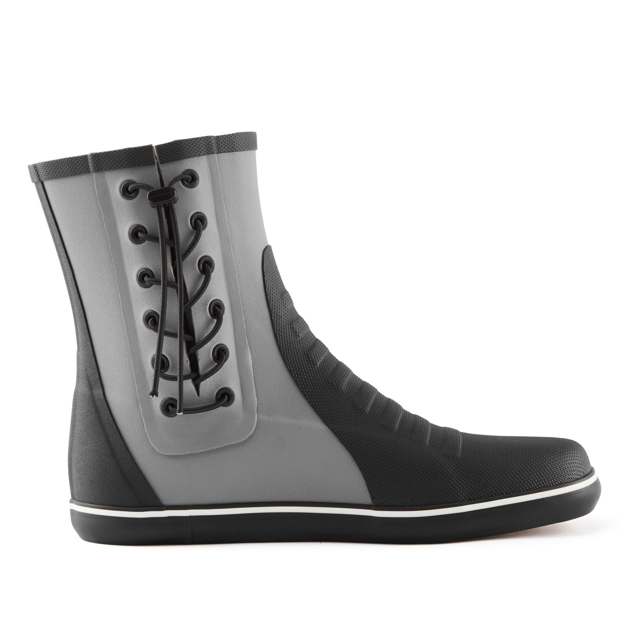 Junior Agile Neoprene Sailing Boots - Ash & Black