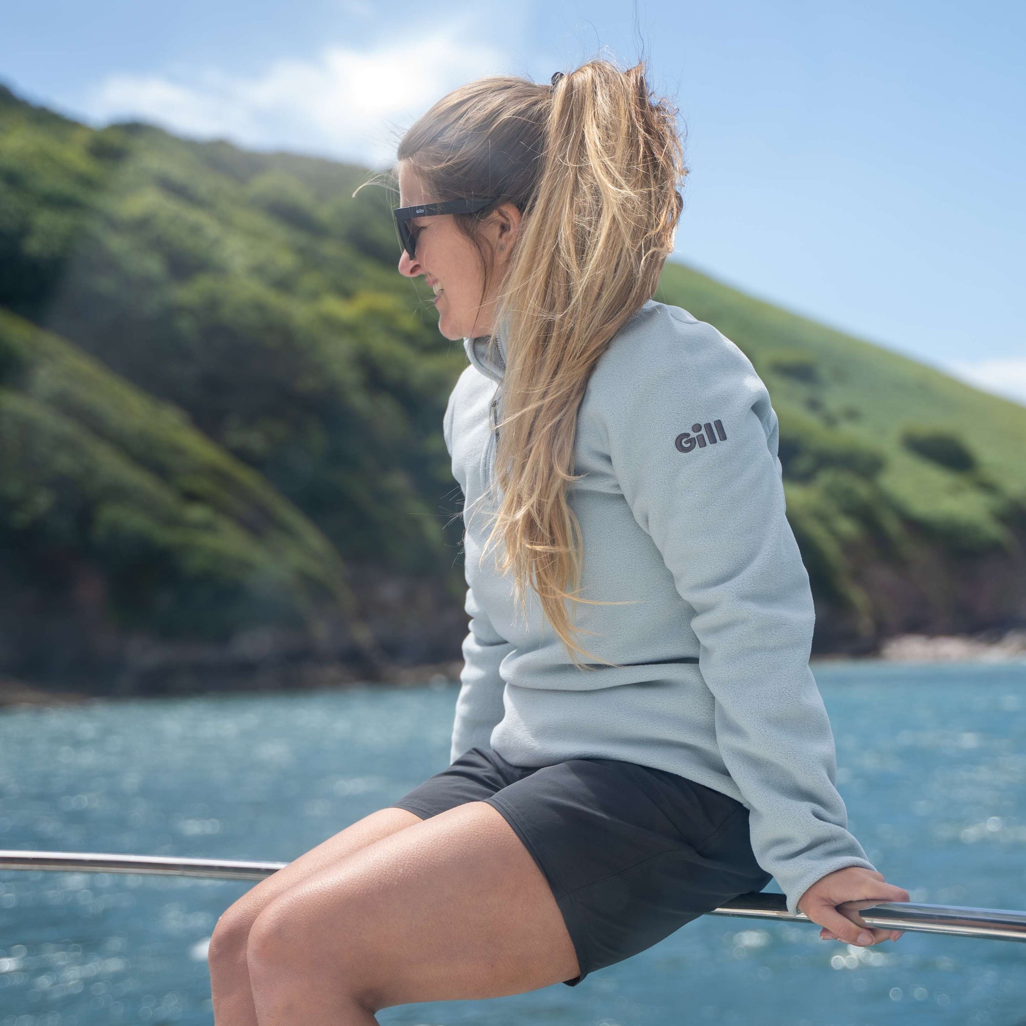 Women's Pursuit 1/4 Zip Fleece - Light Grey