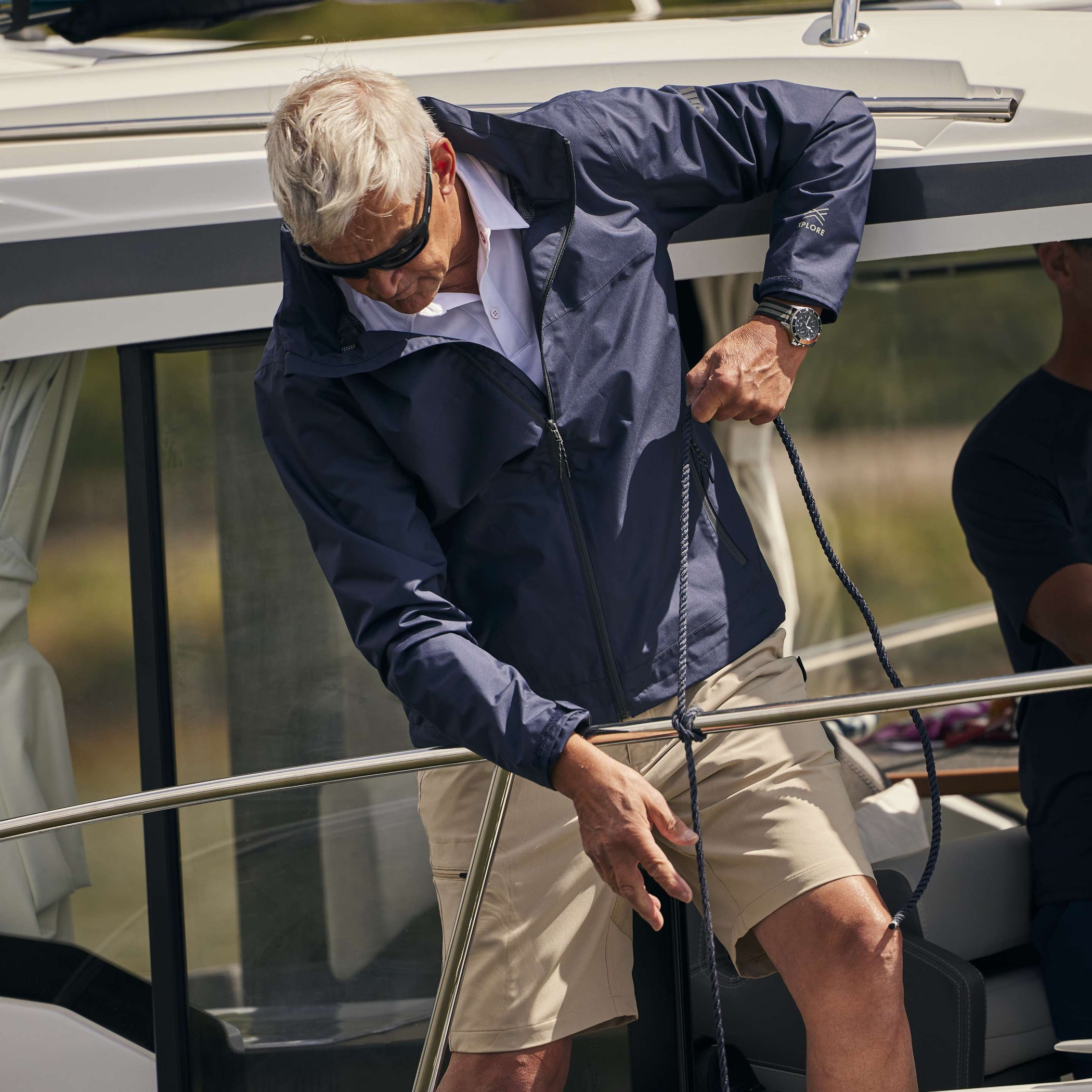 Men's Pilot Sailing Jacket - Navy
