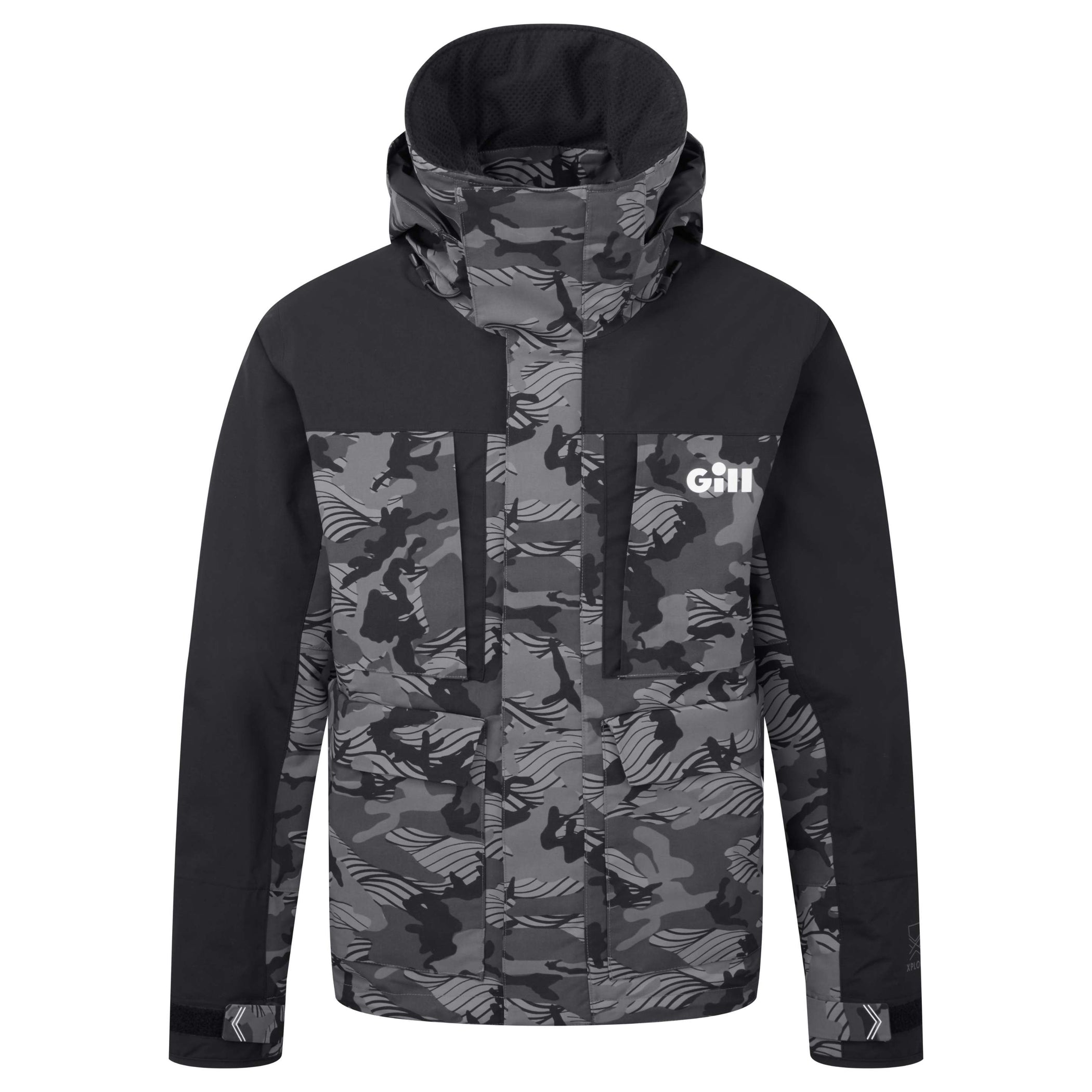 Meridian-X 2.0 Waterproof Fishing Jacket - Shadow Camo & Black