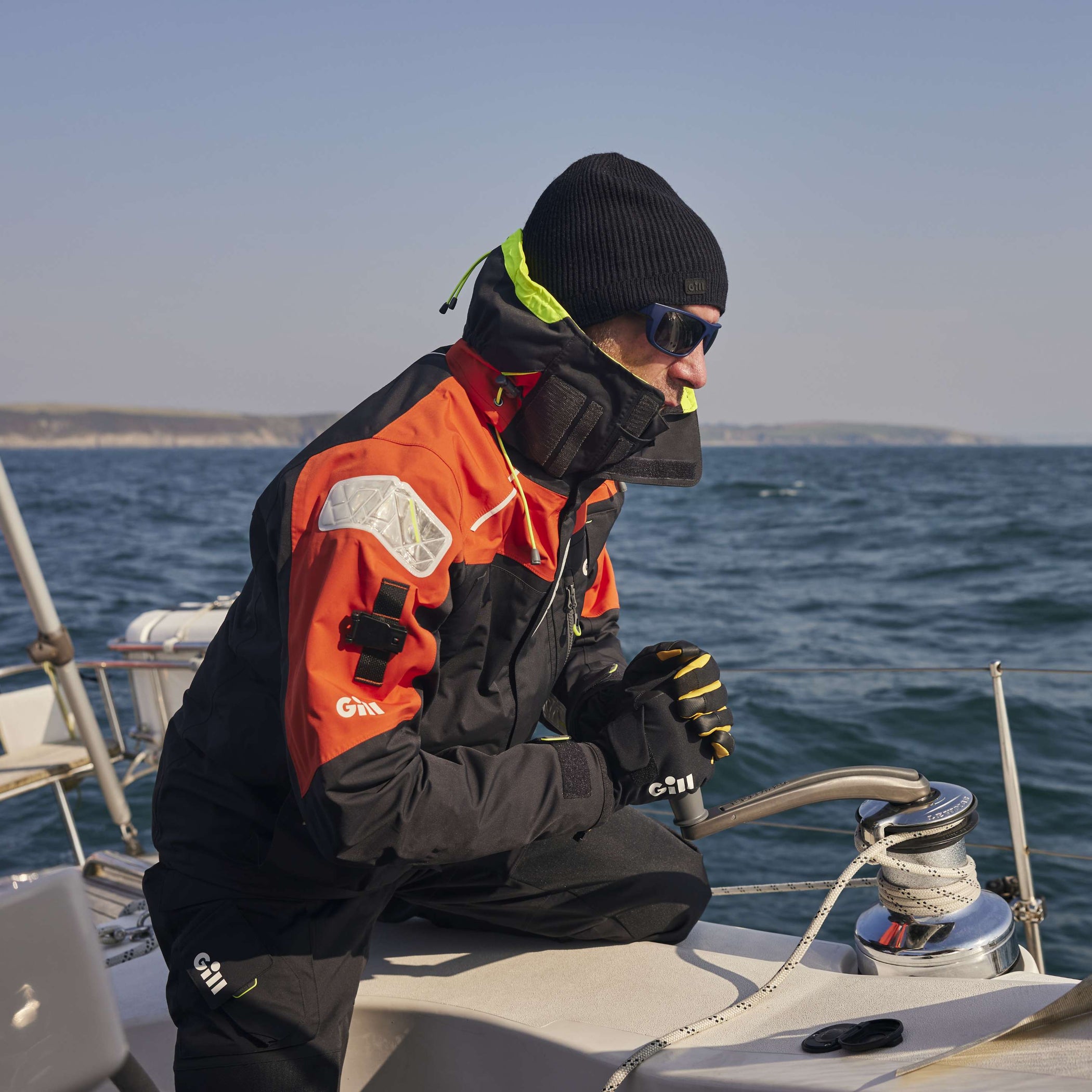 Men's OS1 Ocean Sailing Jacket - Graphite & Orange