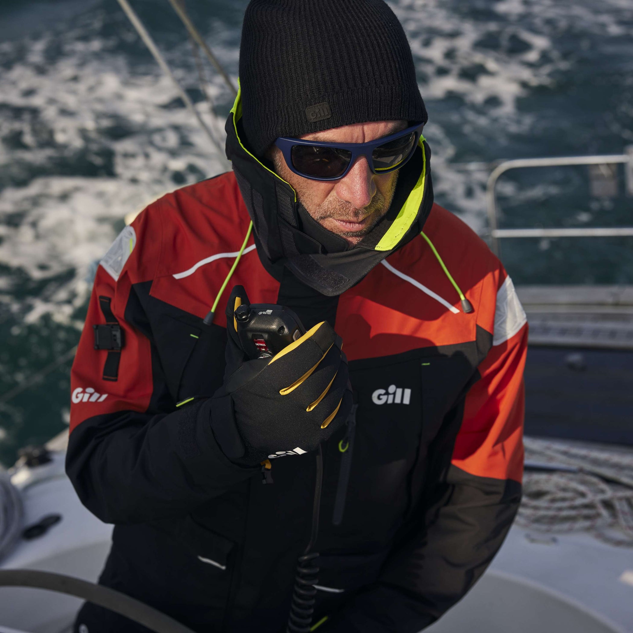 Men's OS1 Ocean Sailing Jacket - Graphite & Orange