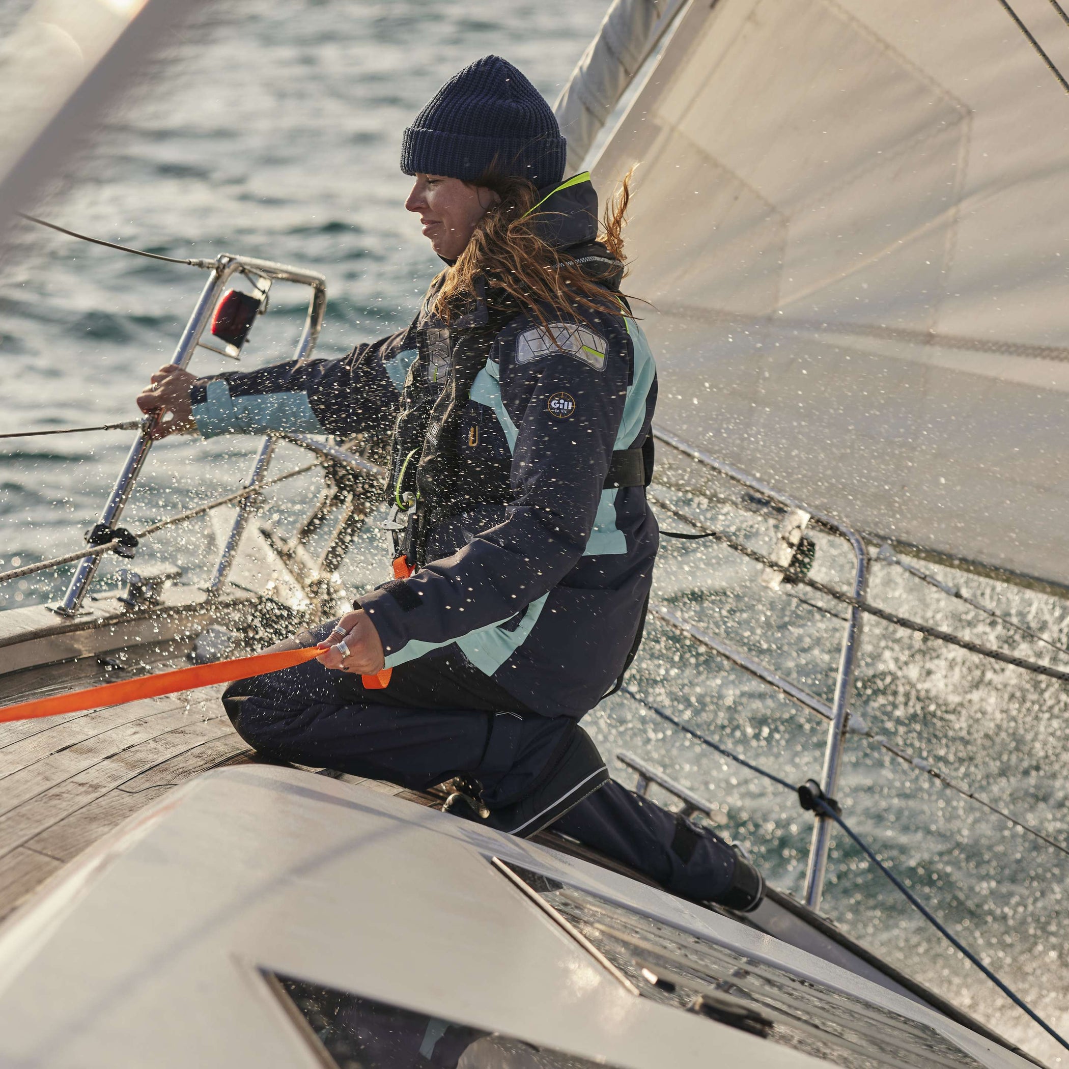 Women's Offshore Sailing Jacket - Navy & Eggshell (50th Anniversary Edition)