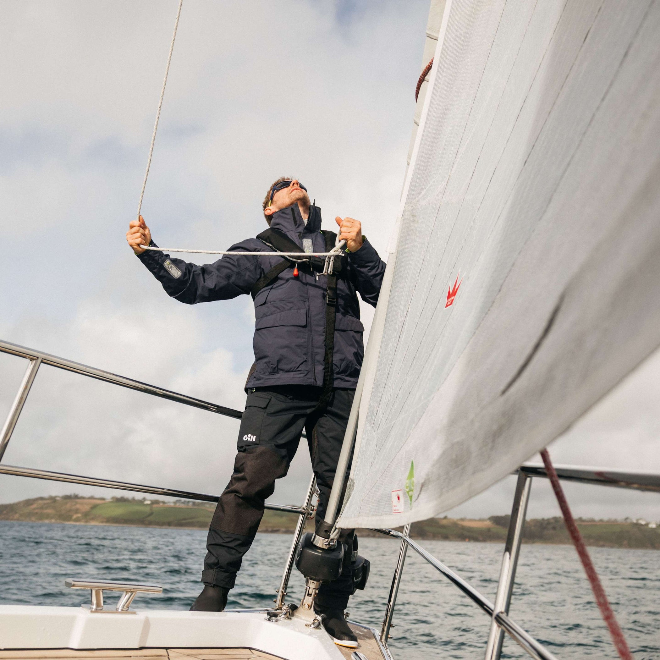 Men's Coastal Cruising Sailing Jacket - Navy