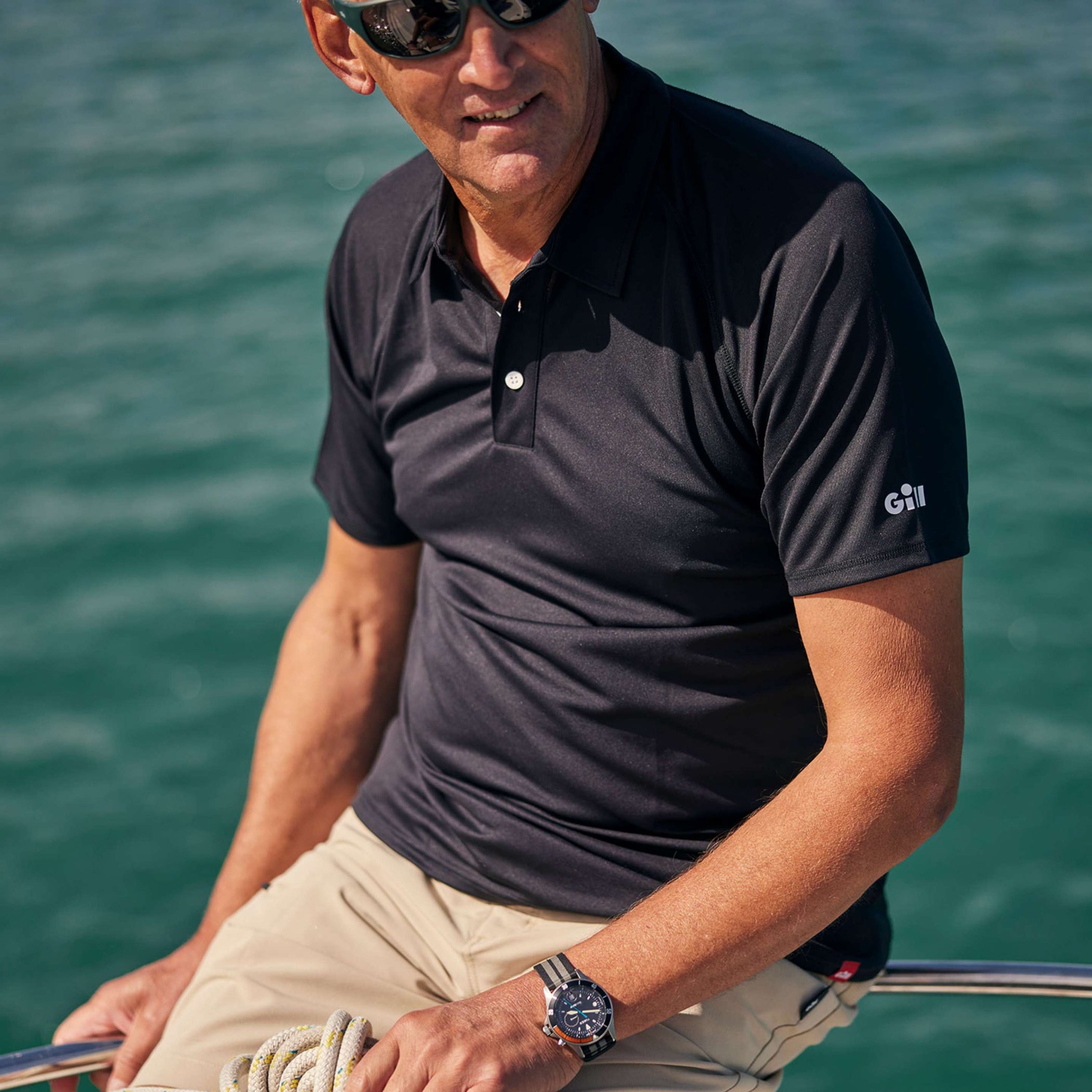 Men's UV Tec Polo - Black