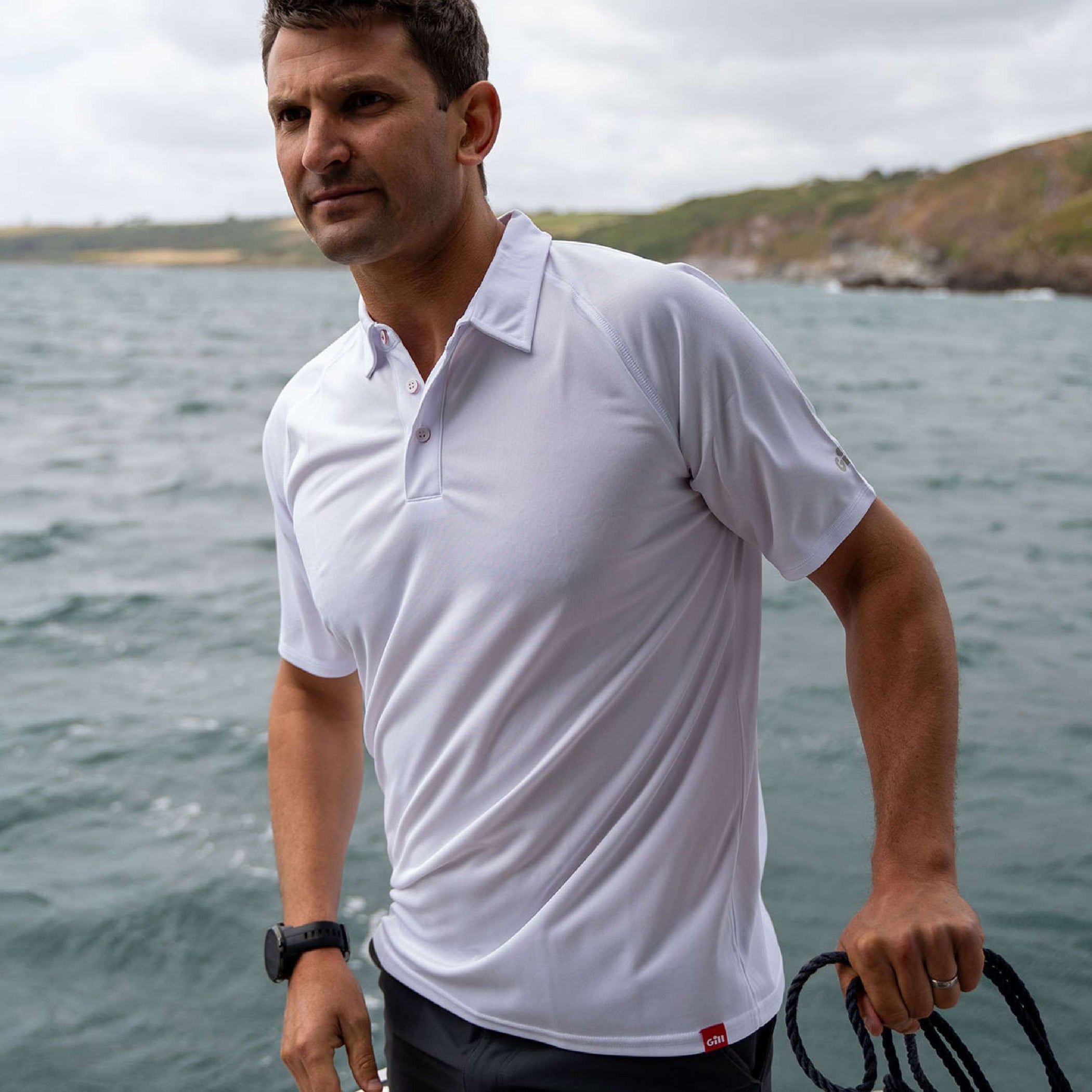 Men's UV Tec Polo - White