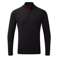 Men's UV Tec Long Sleeve Zip Tee - Black