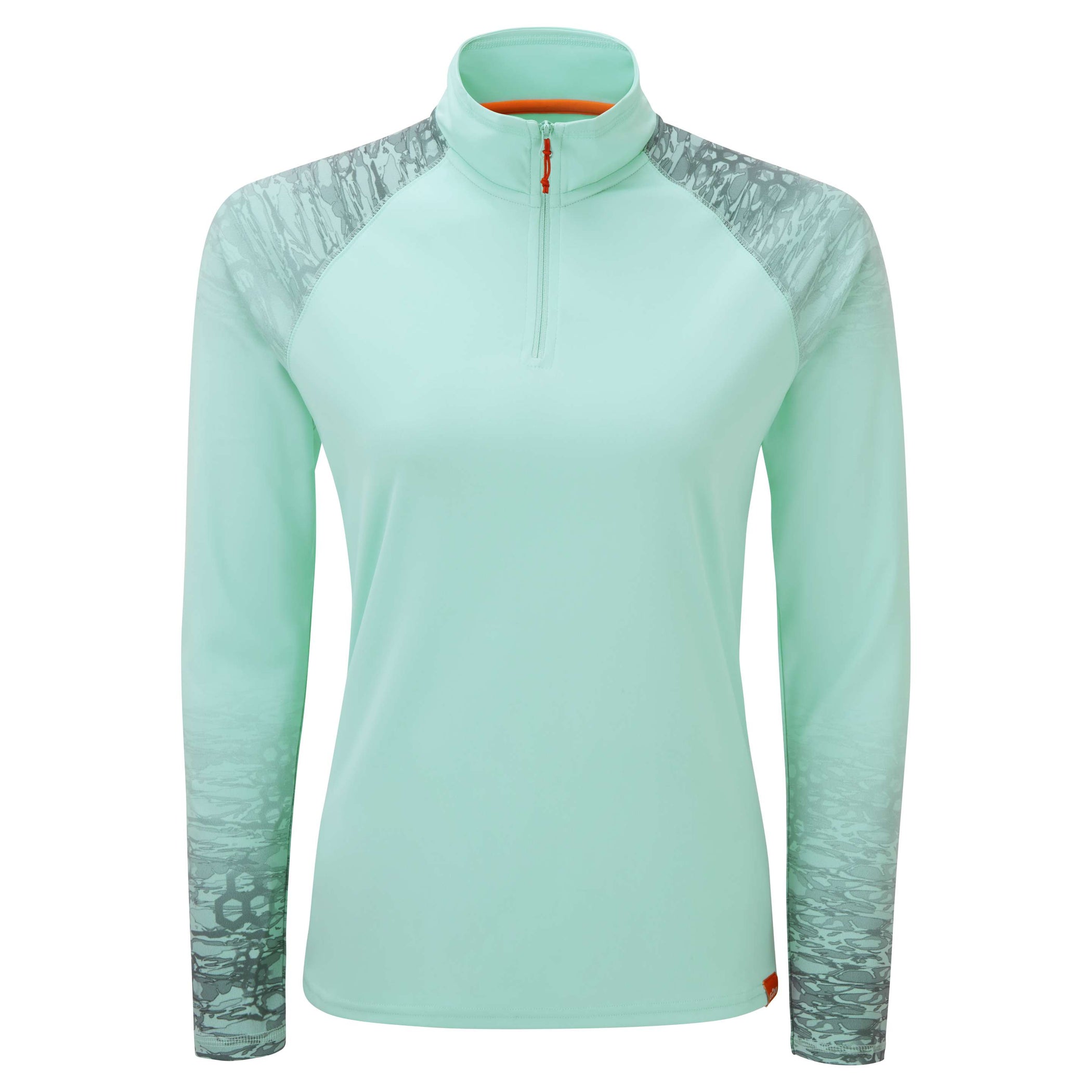 Women's UV Tec Zip Long Sleeve Tee - Morning Mist