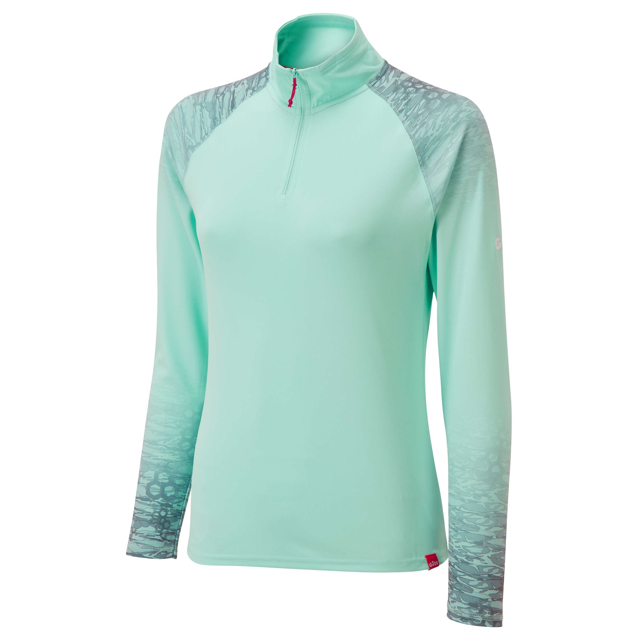 Women's UV Tec Zip Long Sleeve Tee - Morning Mist