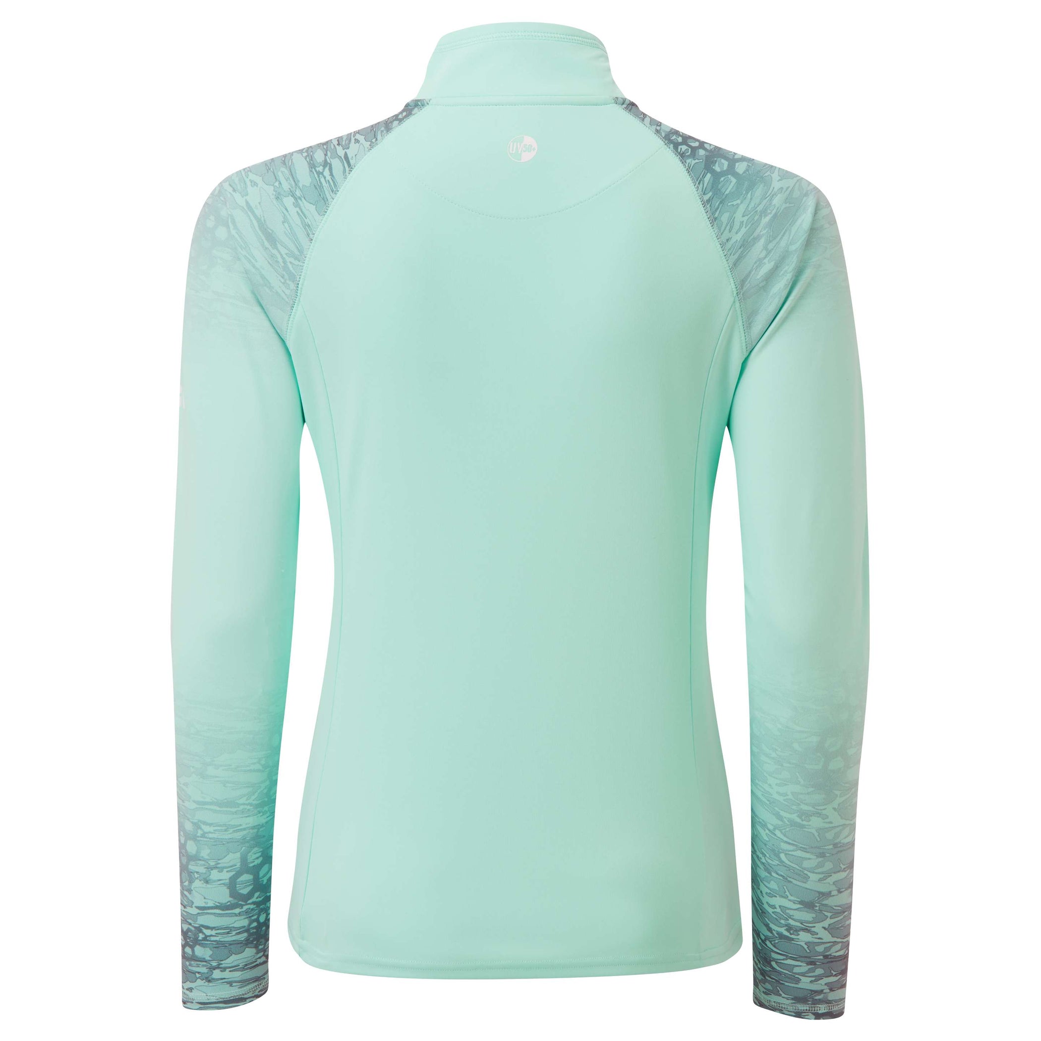 Women's UV Tec Zip Long Sleeve Tee - Morning Mist