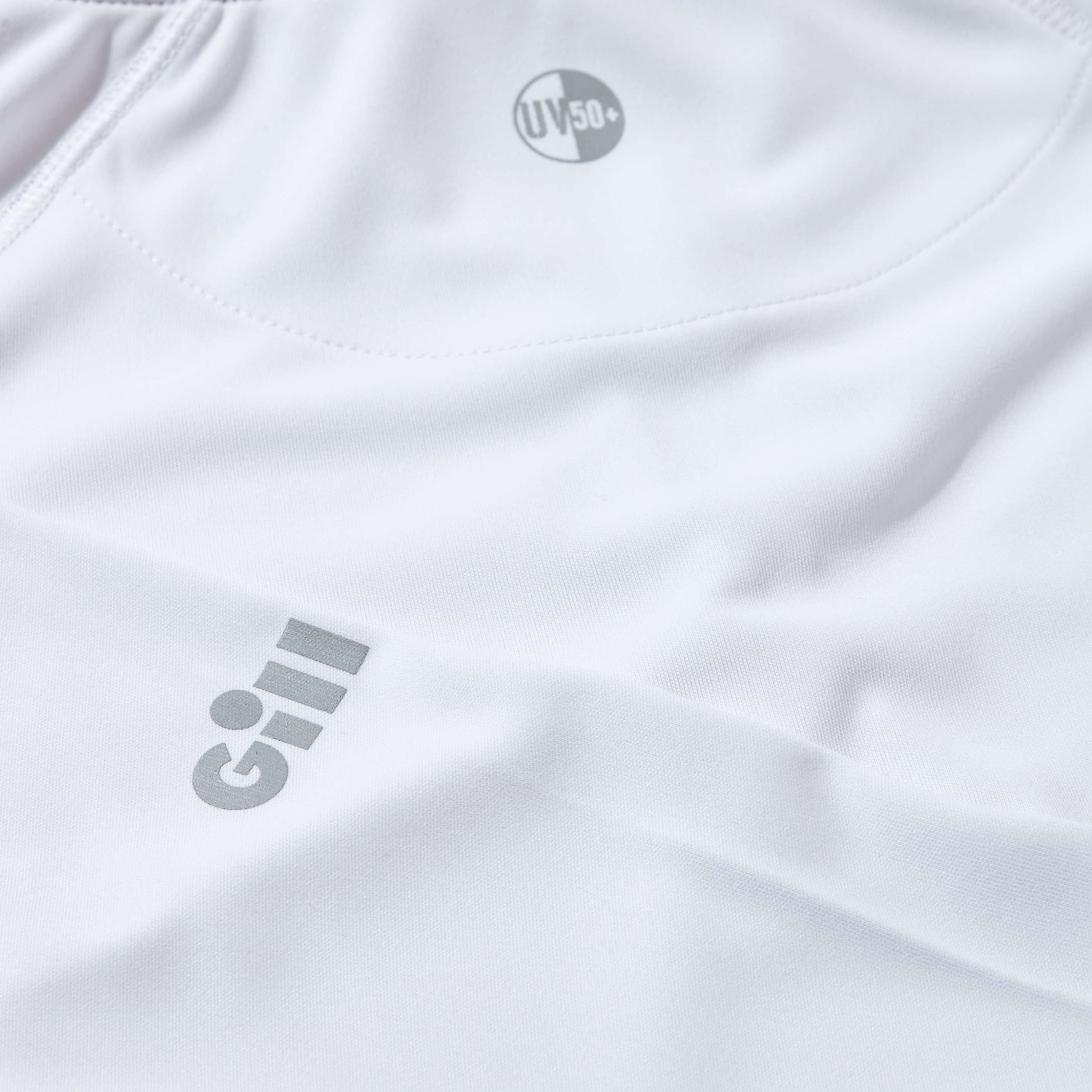 Women's UV Tec Zip Long Sleeve Tee - White