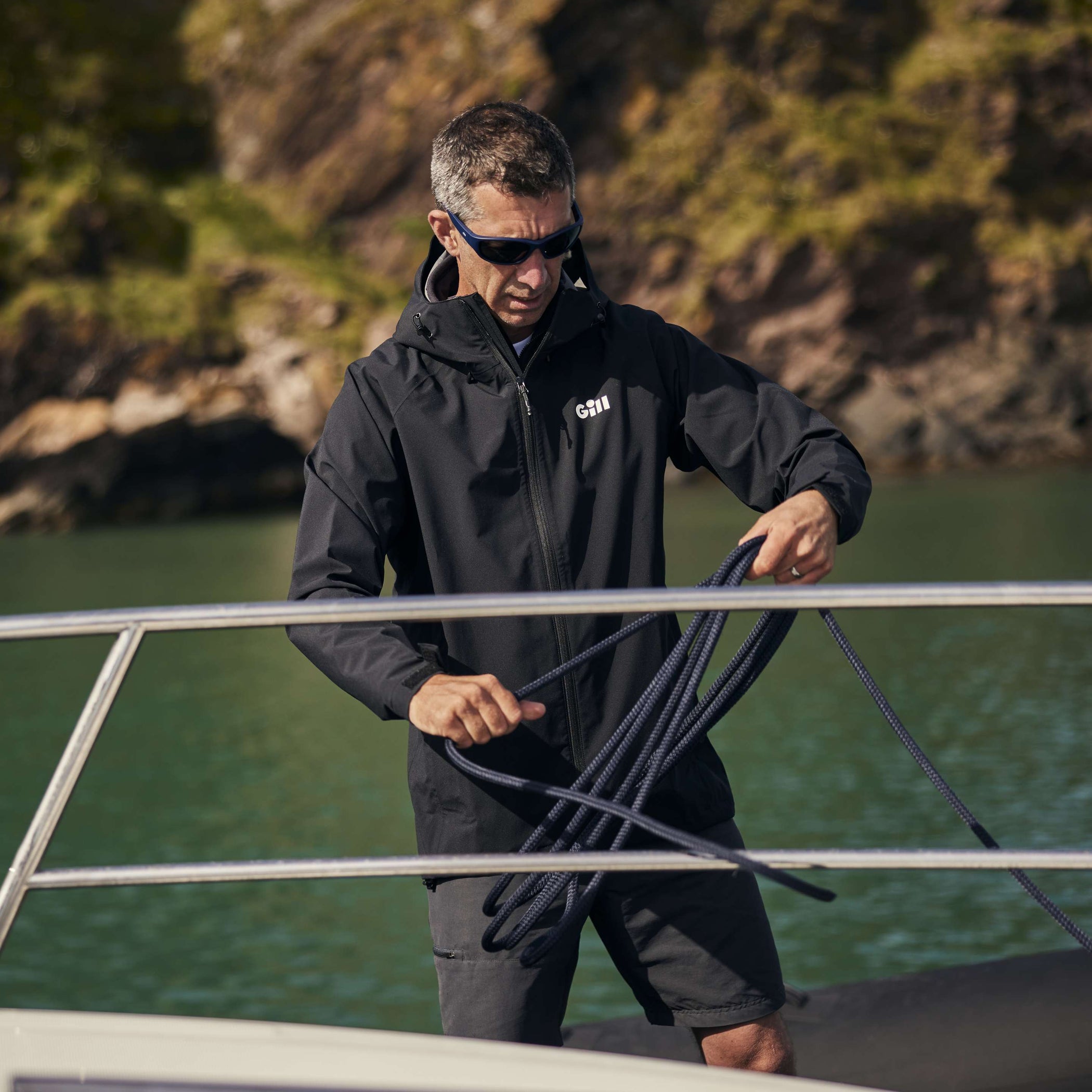 Voyager Hooded Waterproof Jacket - Black