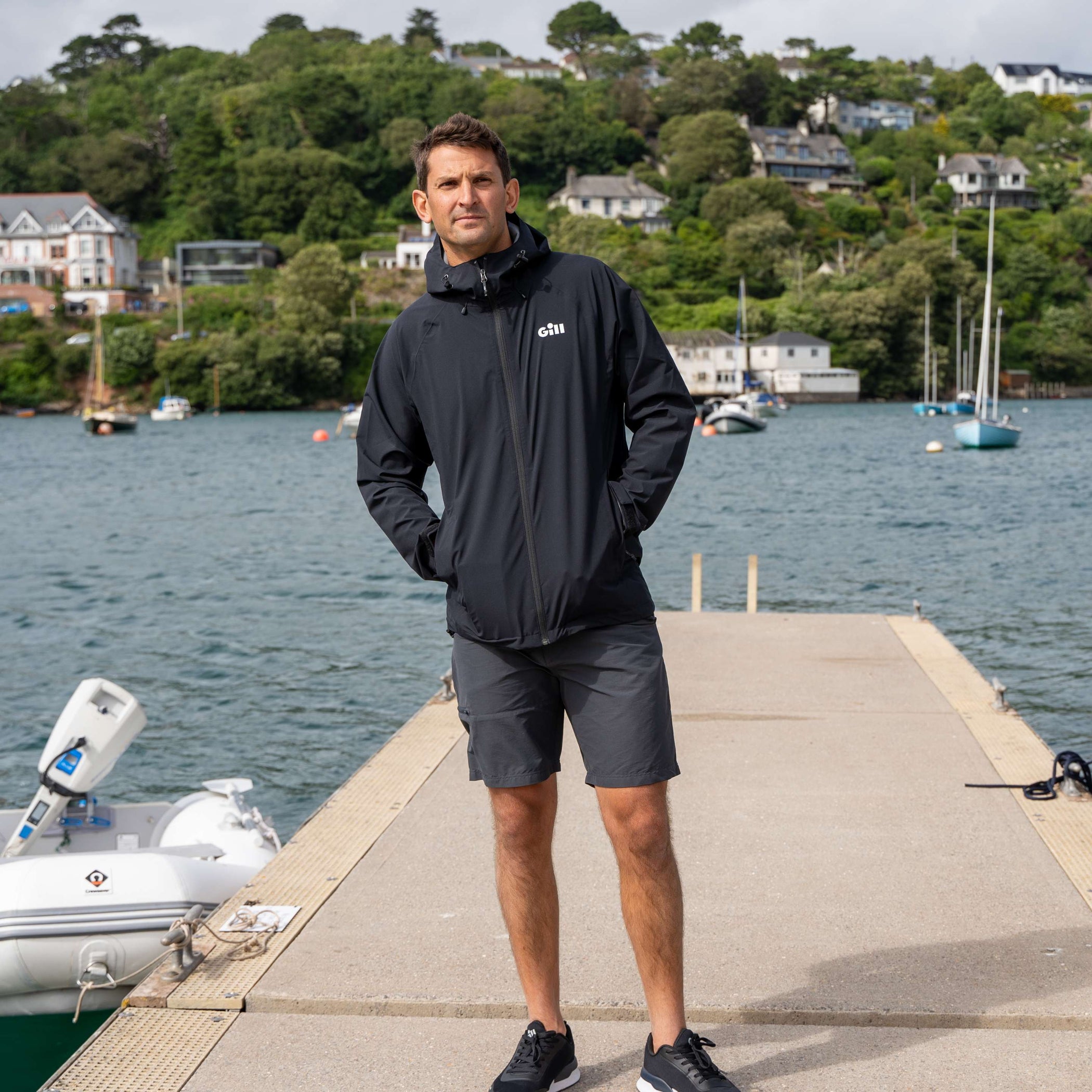 Voyager Hooded Waterproof Jacket - Black