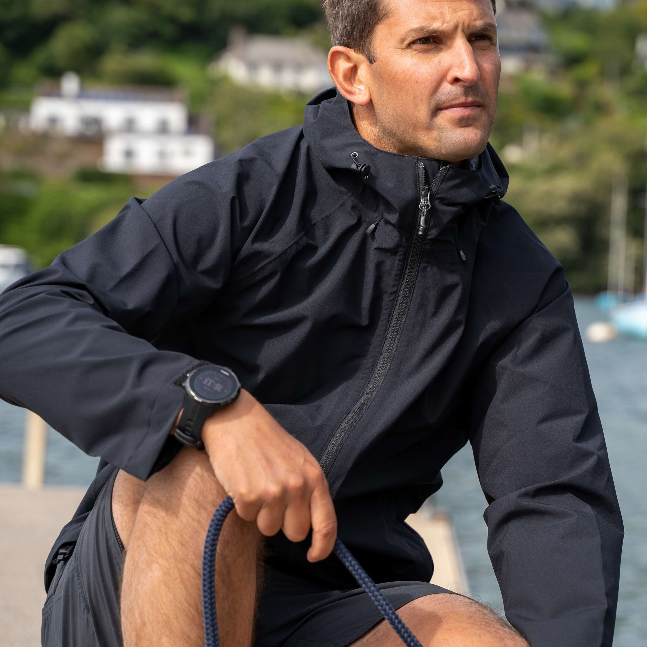 Voyager Hooded Waterproof Jacket - Black